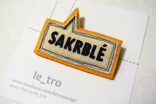 Brož SAKRBLÉ - zarezervováno — foto 1