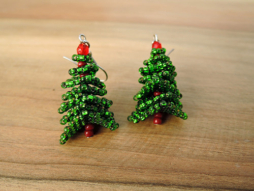 Náušnice Christmas tree — foto 1