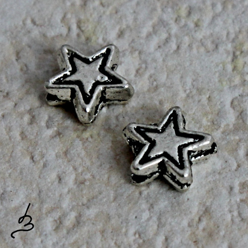 Hvězdička - korálek 6 mm SS - 4 ks