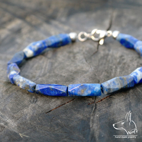 Lazhvard (lapis lazuli) - modrý náramek — foto 1