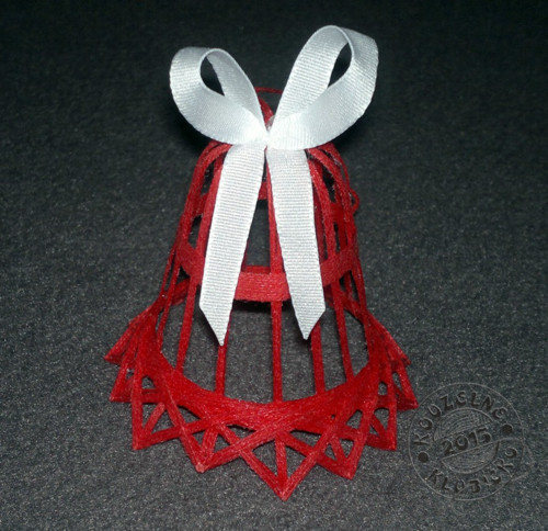 Zvonek ČERVENÝ 6 cm