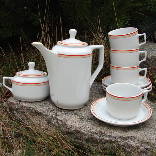 Setkání nad voňavým šálkem - porcelánový servis