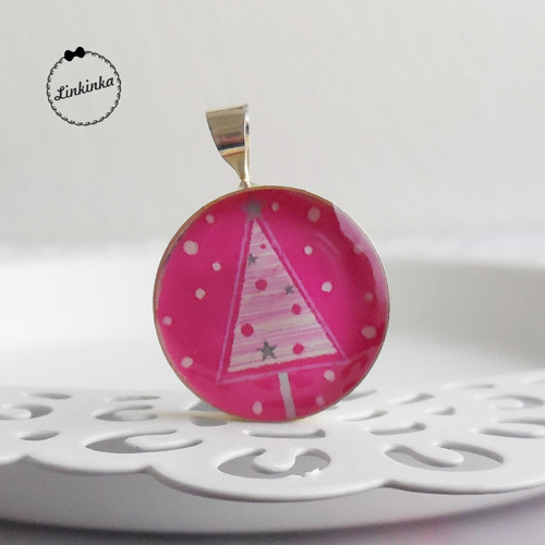 Xmas tree (pink) - přívěsek — foto 1