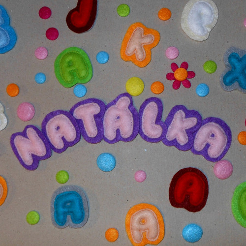 Filcová písmena NATÁLKA