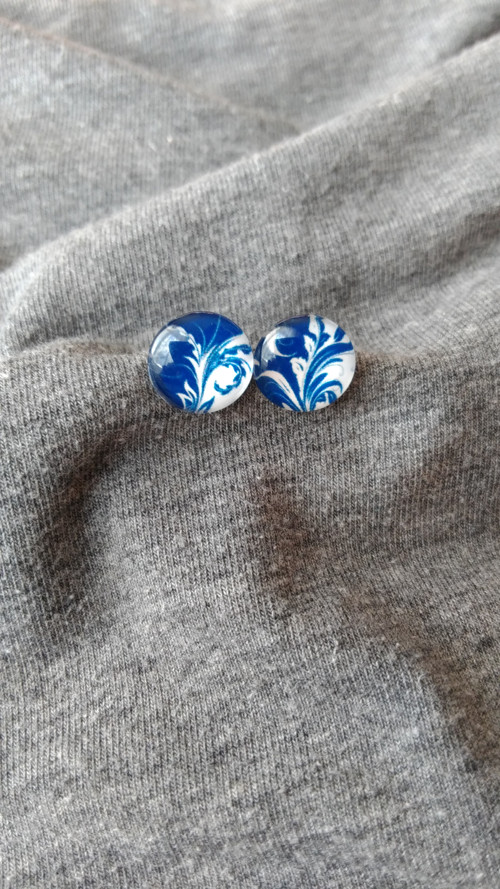 Modré pecičky s ornamenty — foto 1