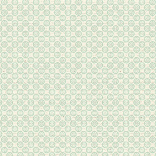 Bavlna Paris Blooms and Script Light Blue