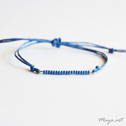 Modrý náramek "SIMPLE BRACELET" — foto 1