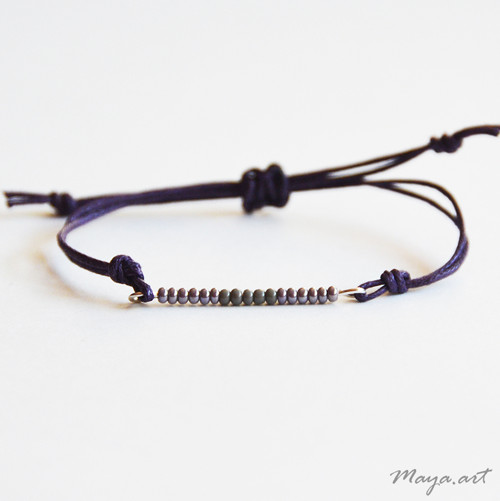 Fialový náramek "SIMPLE BRACELET" — foto 1