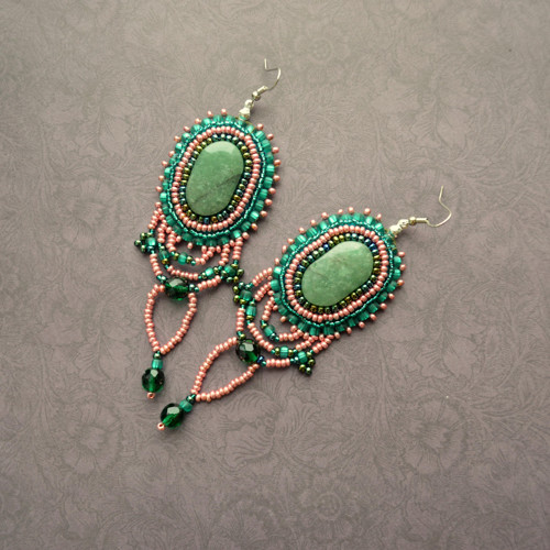 Aventurine earrings n.6 — foto 1