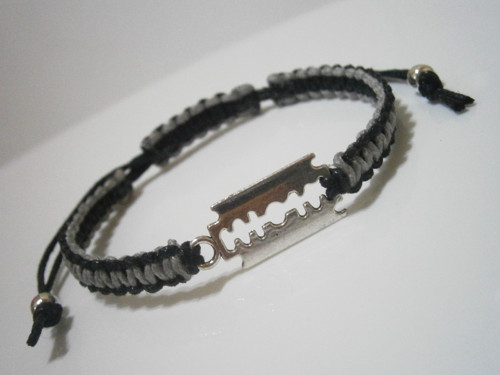 Náramek "Žiletka" - Unisex (macramé) — foto 1