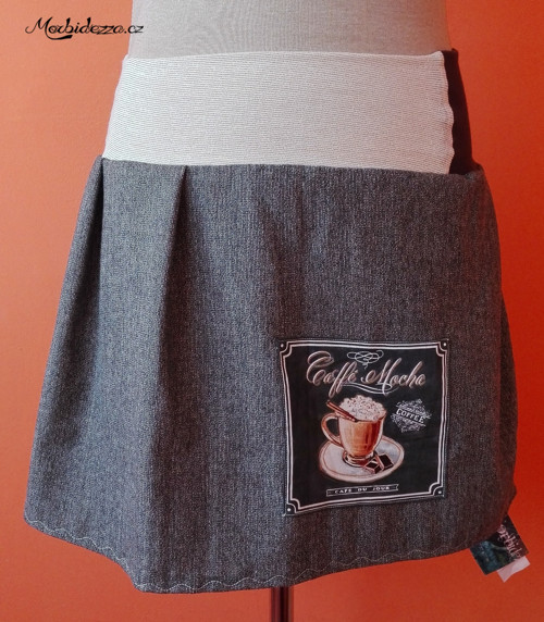 Teplá sukně s nášivkou Caffé Mocha