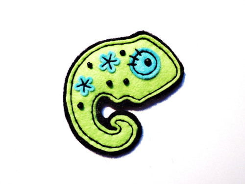 Chameleon Gabriel v zeleno-tyrkysové — foto 1