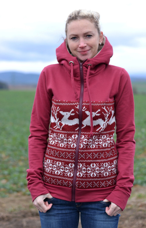 Vínová mikina — foto 1