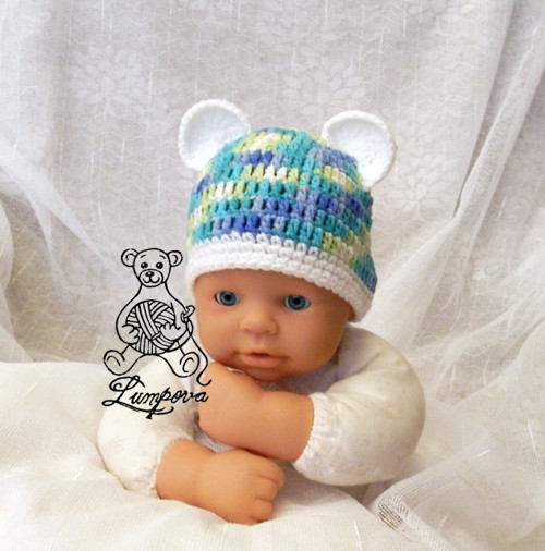 Newborn čepička sleva — foto 1