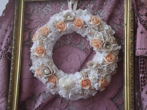 Věneček shabby kraječkový — foto 1