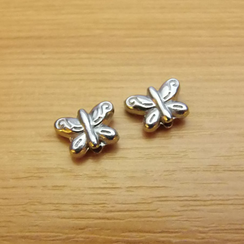 Motýlek - starostříbro - 10x8mm