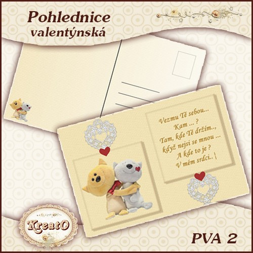 Valentýnská pohlednice — foto 1