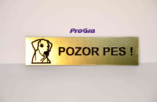 Pozor pes - menovka