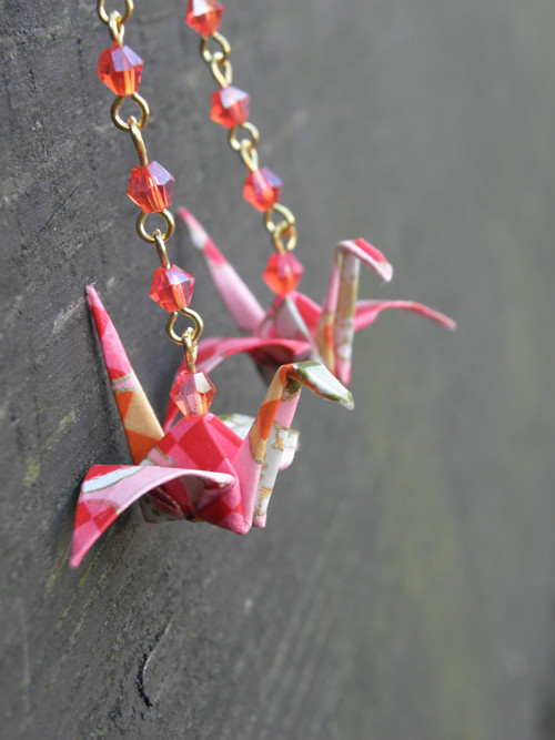 Barevné rošády - origami náušnice — foto 1