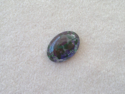Kabošon 13x18 mm, modro-zelený sprej