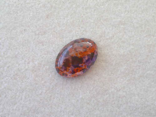 Kabošon 13x18 mm, oranžovo-fialový sprej