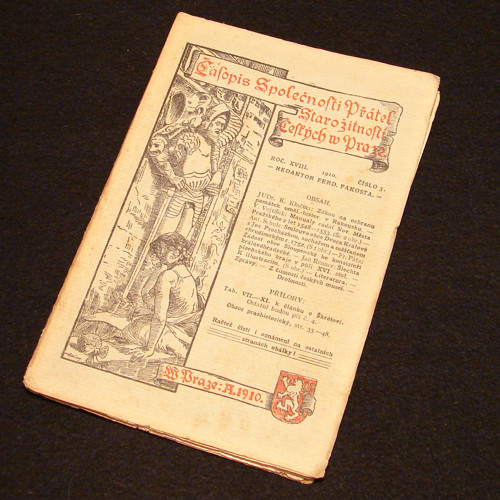 Časopis Společnosti Přátel Starožitností - 3/1910