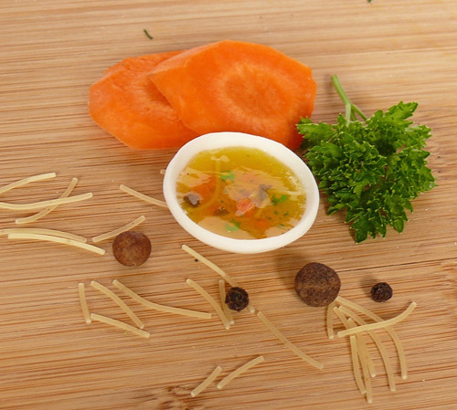 Vývar - Consomme with noodels and veggies — foto 1