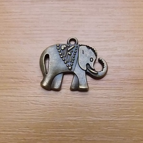 Slon - starobronz - 22mm x 29mm