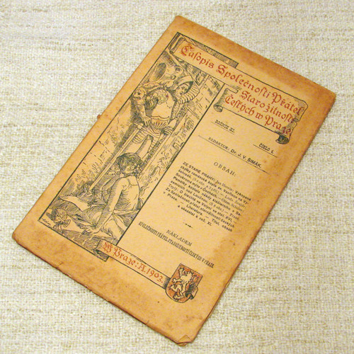 Časopis Společnosti Přátel Starožitností - 4/1903