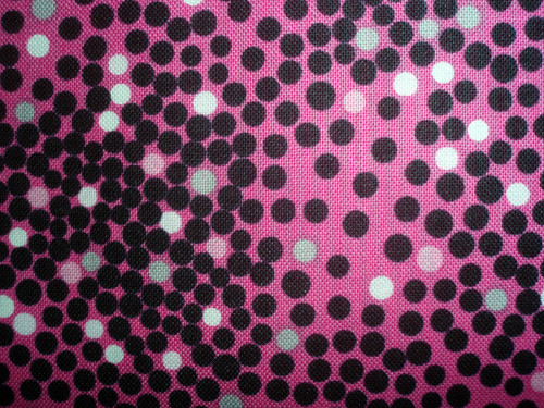 Bavlna Splatter Dots Fuchsia