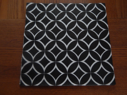 Ubrousek na decoupage - geometrické vzory