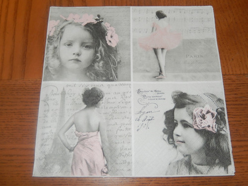 Ubrousek na decoupage - 4 druhy vintage