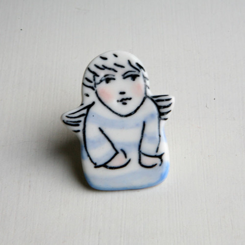 Anděl (porcelán.brož) — foto 1