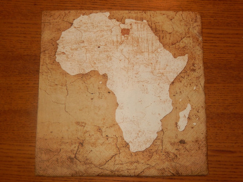 Ubrousek na decoupage - Afrika