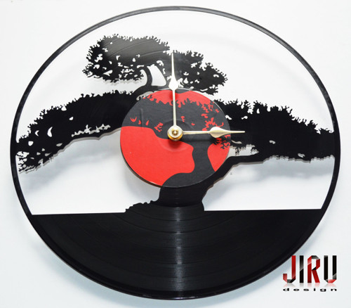Bonsai - vinylové hodiny — foto 1
