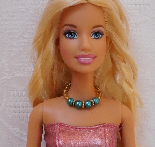 Šperk pro Barbie - perličky ve zlatě — foto 1