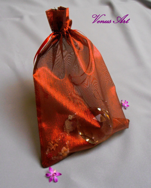 ORGANZA SÁČEK VELKÝ 20 x 30 cm bordó