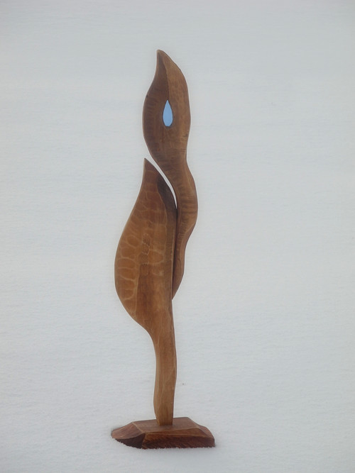 Kapka naděje ... lípa, vitráž, 60 cm — foto 1