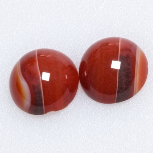 Sardonyx- kabošony, 12 mm — foto 1