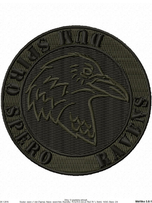 Raven - zelená / na přání — foto 1