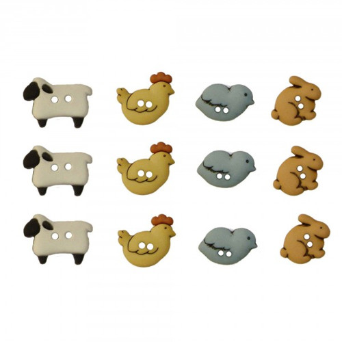 Knoflíčky Country critters — foto 1