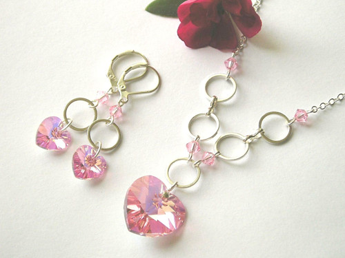 Swarovski Light Rose AB ( 10 + 18 )
