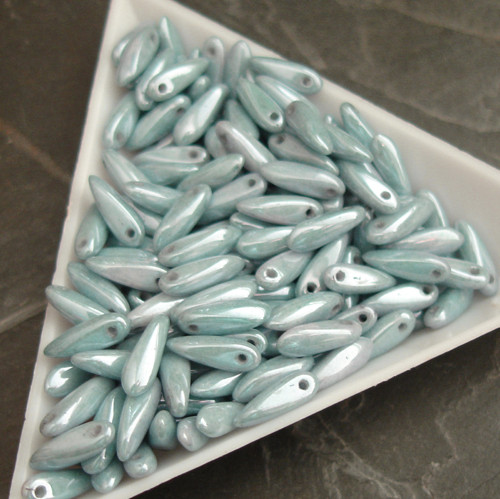 Jazýčky 3x11mm - modrošedé - 30 ks