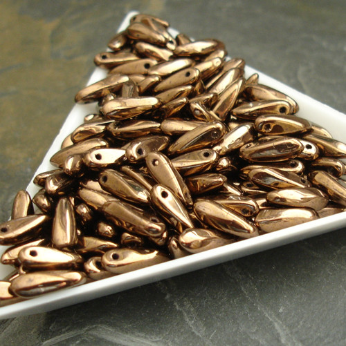 Jazýčky 3x11mm - hnědé - 30 ks