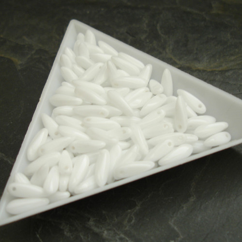 Jazýčky 3x11mm - bílé - 30 ks