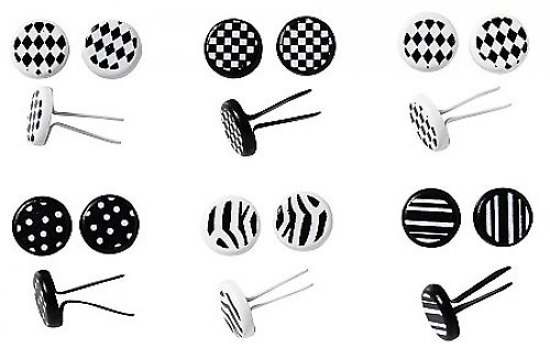 Scrapbook hřebíčky Black and White — foto 1