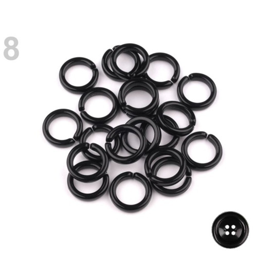 Plast. spojovací kroužek pr.18mm (20ks) - černá