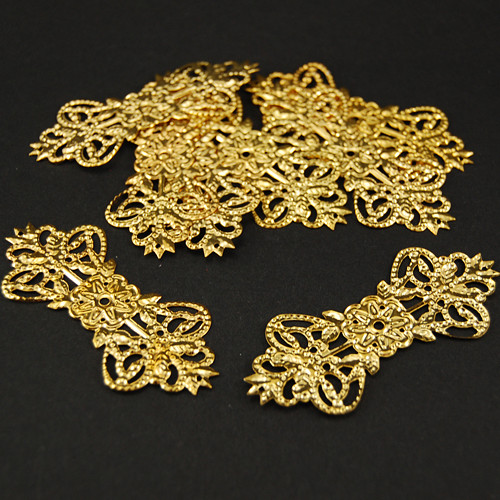 Filigrán zlatý 30x83mm