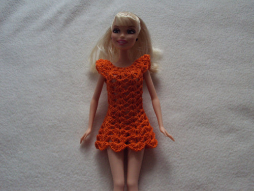 Šatičky pro Barbie - oranžové — foto 1