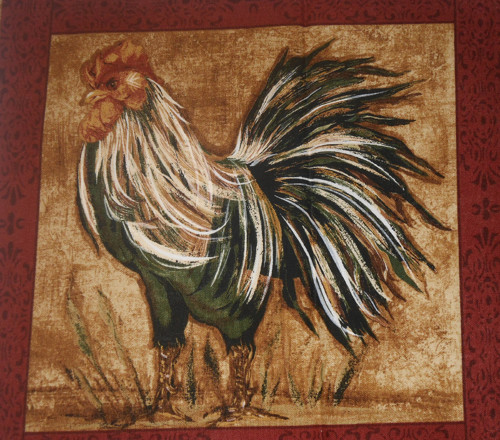 Kohouti - malovaní- velký panel — foto 1